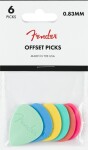 Fender Offset Picks, Multi-color (6)