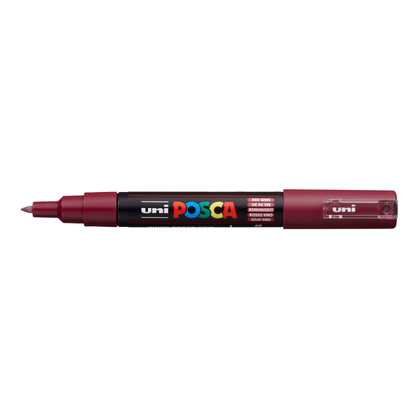 Popisovač POSCA, mm, bordó