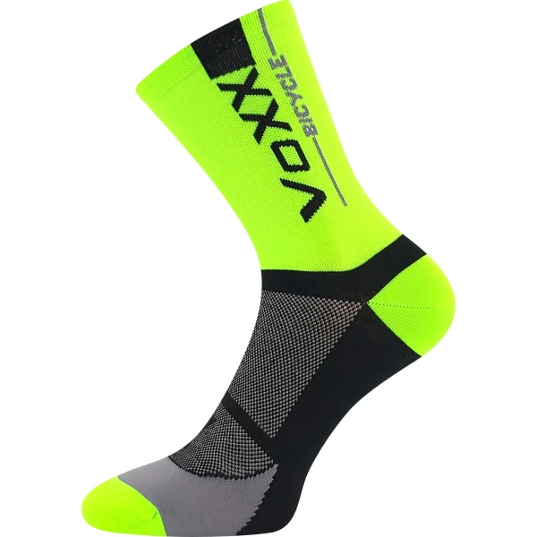 VOXX Ponožky cyklistické STELVIO sportovní NEON ZELENÉ 39-42 117789