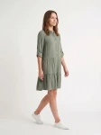 HOSH Dámské košilové šaty Spirit khaki Velikost: XXL/3XL