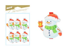 MFP, 8886095, vánoční dekorace, ozdobný kolíček, sněhulák, 6 ks