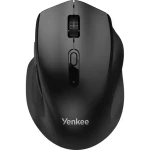 YENKEE YMS 2050BK WL EGO černá / bezdrátová optická myš / 1600 DPI / 6 tlačítek / 2.4 GHz / BT (8590669316847)