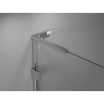 MEXEN/S - Lunar L vanová zástěna FIX 50 x 150, transparent, chrom 897L-050-000-01-00