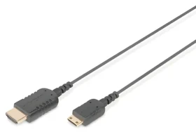 Digitus / Kabel HDMI - Mini HDMI / 2 m / 4K 30Hz / pozlacené konektory / černý (DB-330121-020-S)