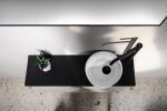 SAPHO - SANNA umývátko na desku, litý mramor, průměr 25cm, bílá SA250