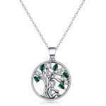 Stříbrný náhrdelník Strom života stříbro 925/1000, Stříbrná 45 cm