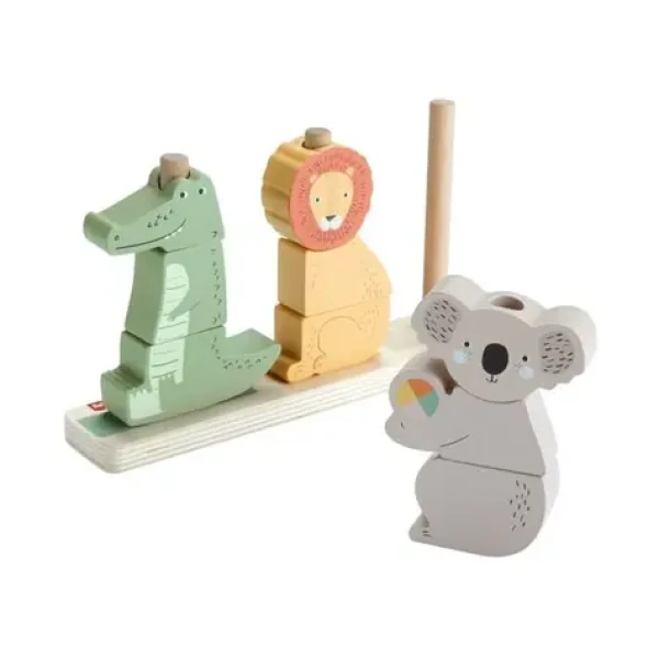 Mattel Fisher Price dřevěná skládačka zvířátka