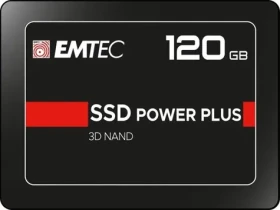 EMTEC Power Plus X150 120GB / 2.5 / SATA III / 3D TLC / R:520MBps / W:500MBps / IOPS: 70K80K / MTBF 2mh / 3y (ECSSD120GX150)