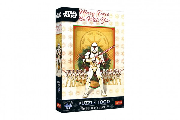 Puzzle Premium Plus: Star Wars - Veselá klonová jednotka 1000 dílků 48x68,3cm v krabici 27x40x6cm