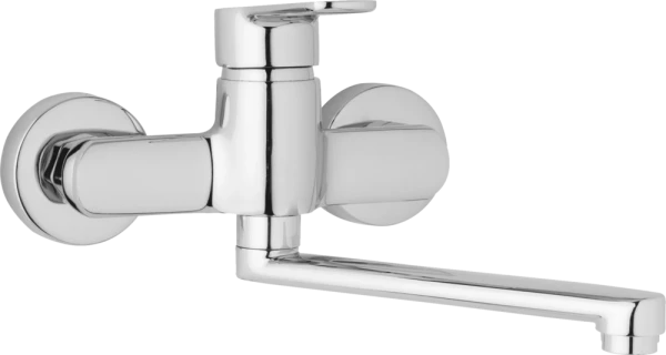 JB Sanitary Nástěnná dřezová a umyvadlová baterie MIRAM, rozteč 150 mm, ramínko 300 mm M10 35 10