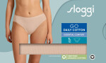 Dámské kalhotky GO Daily Cotton Tai - BROWN - béžové 00LZ - SLOGGI BROWN XL