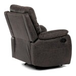 TV a relaxační křeslo s manuálním ovládáním, potah coffee látka v dekoru vintage