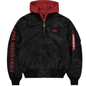 Alpha Industries Bunda MA-1 D-Tec SE černá | oranžová L