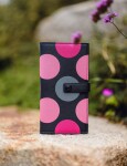 Velká dámská peněženka VUCH Mora Black Rose, černo-růžová