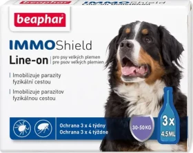 Beaphar Line-on IMMO Shield L / Antiparazitikum / spot-on / pro psy 30-50 kg / 3x 4,5 ml (244-13356)