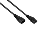 Kabelmeister Napájecí kabel Schuko - C13 90° černá / Napájecí kabel / C13 90° / CEE7/7 / 1,8 m (SK0130-S018)