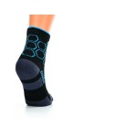 Sada ponožek little shoes sport hexagon kids bf black turquoise, 2 páry 35-38 EU