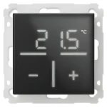 Homematic IP HmIP-WGTC-A černá / Nástěnný termostat / Skleněný / Senzor CO2 (90321020)