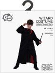 Kostým Čaroděj černo/červený 110/120 cm