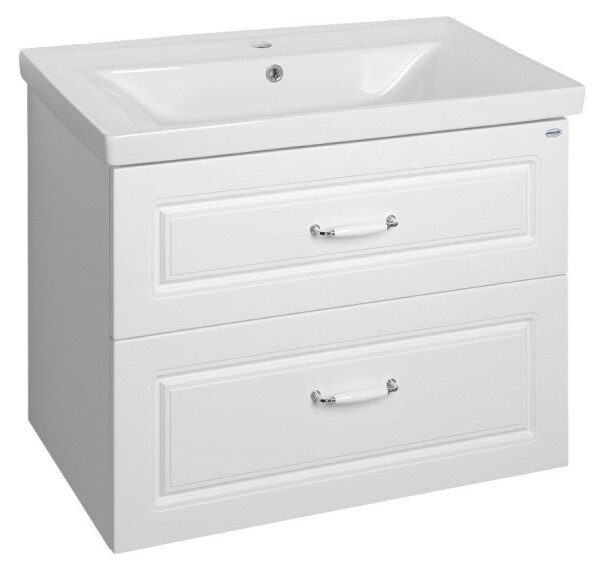 Aqualine FAVOLO umyvadlová skříňka 76,5x60x44,6cm, bílá mat