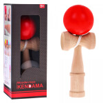 Mamido Dětská dřevěná hra Kendama červená