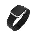 FIXED Magnetic Strap Silikonový řemínek s magnetickým zapínáním pro Apple Watch 38 40 mm černá (FIXMST-436-BK)