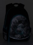 Bagmaster DIGITAL 20 B studentský batoh - modrý s květinami