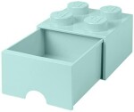 LEGO úložný box šuplíkem aqua