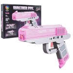 Mamido Stavebnice pistole Walther PPK 237 dílků 3v1 růžová