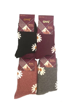 Ponožky WiK GNG art.003/19G Vlna Flower froté 35-42 mix 39-42