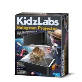 4M KidzLabs Hologramm Projektor / sada 3D obrázků s projektorem / od 8 let (68599)
