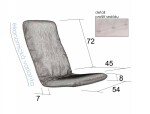 BRADOP Křeslo chromové TIMO R59 BRA-R59-KRESLO