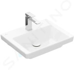 VILLEROY & BOCH - Subway 3.0 Umývátko nábytkové 500x400 mm, bez přepadu, otvor pro baterii, alpská bílá 4370FG01