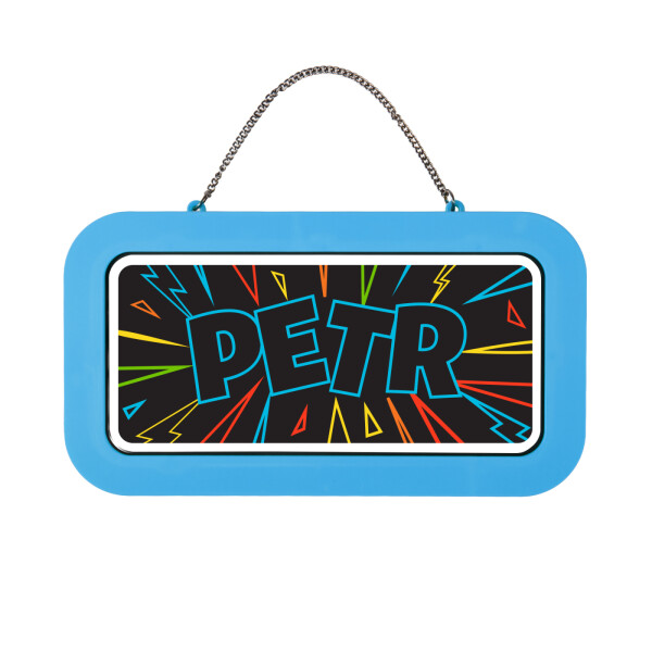Neonová cedulka se jménem - Petr - Albi