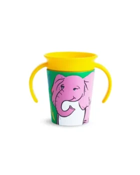 Munchkin Juniorský hrneček WildLove 360° s oušky slon 177 ml