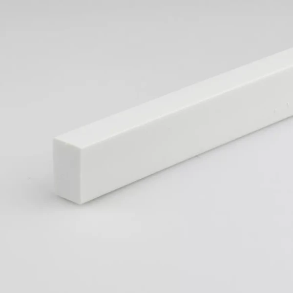 Profil plochý PVC bily lesk 10x20x1000
