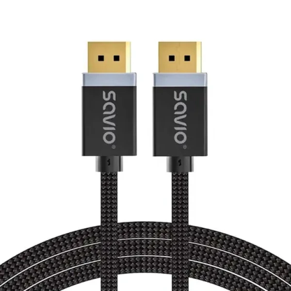 Savio CL-176 / Kabel DisplayPort / DisplayPort 1.4 / 3 m / M/M / pozlacené konektory (CL-176)