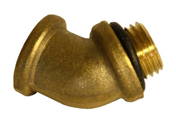 Spojka trubek, úhlová 50°, mosaz, DAL DEGAN PROFI