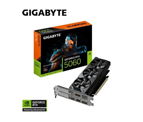 GIGABYTE VGA NVIDIA GeForce RTX 5060 Low Profile OC 8G, 8G GDDR7, 3xDP, 1xHDMI EDF_1706183