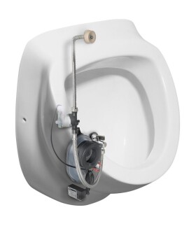 ISVEA - DYNASTY urinál s automatickým splachovačem 6V DC, zakrytý přívod vody, 39x58 cm 10SZ92001-SENSOR