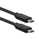 Delock USB 2.0 prodlužovací kabel plochý zahnutý [1x USB 2.0 zástrčka A - 1x USB 2.0 zásuvka A] 1.00 m černá oboustranně zapoji