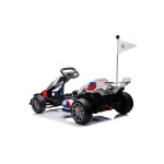 Mamido Dětská elektrická motokára BMW Gokart s funkcí driftu bílá