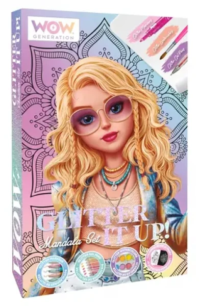 Mandala třpytivá kreativní sada