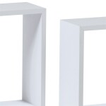 Polička, mdf, bílá, P-008 WT2