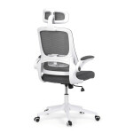 Kancelářská židle, houpací mechanismus, šedá síťovina, KA-Q843 GREY