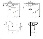 IDEAL STANDARD - i.Life B Umyvadlo 60x48 cm, s přepadem, otvor pro baterii, SmartGuard, bílá T4607HY