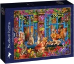 BLUEBIRD Puzzle Parapet s kočkami