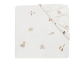 Jollein Prostěradlo napínací 40/50 x 80/90 cm Animal Friends 1 ks (511-501-68154)