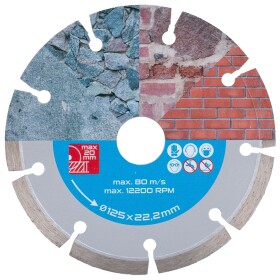 Kotouč diamantový, segmentový, 125mm, 22,2mm, WESTBERG