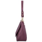 Stylová dámská kožená crossbody kabelka Dawn, fialová